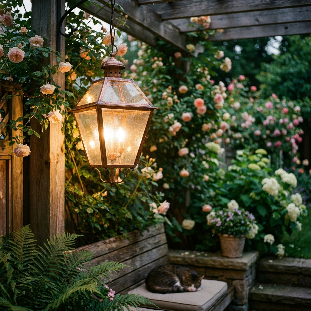 All-Weather Garden Hanging Lantern