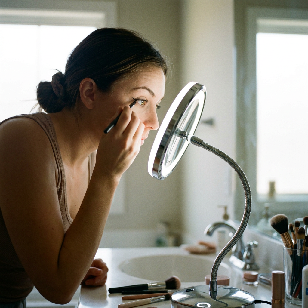 10X LED Magnifying Flexible Mirror
