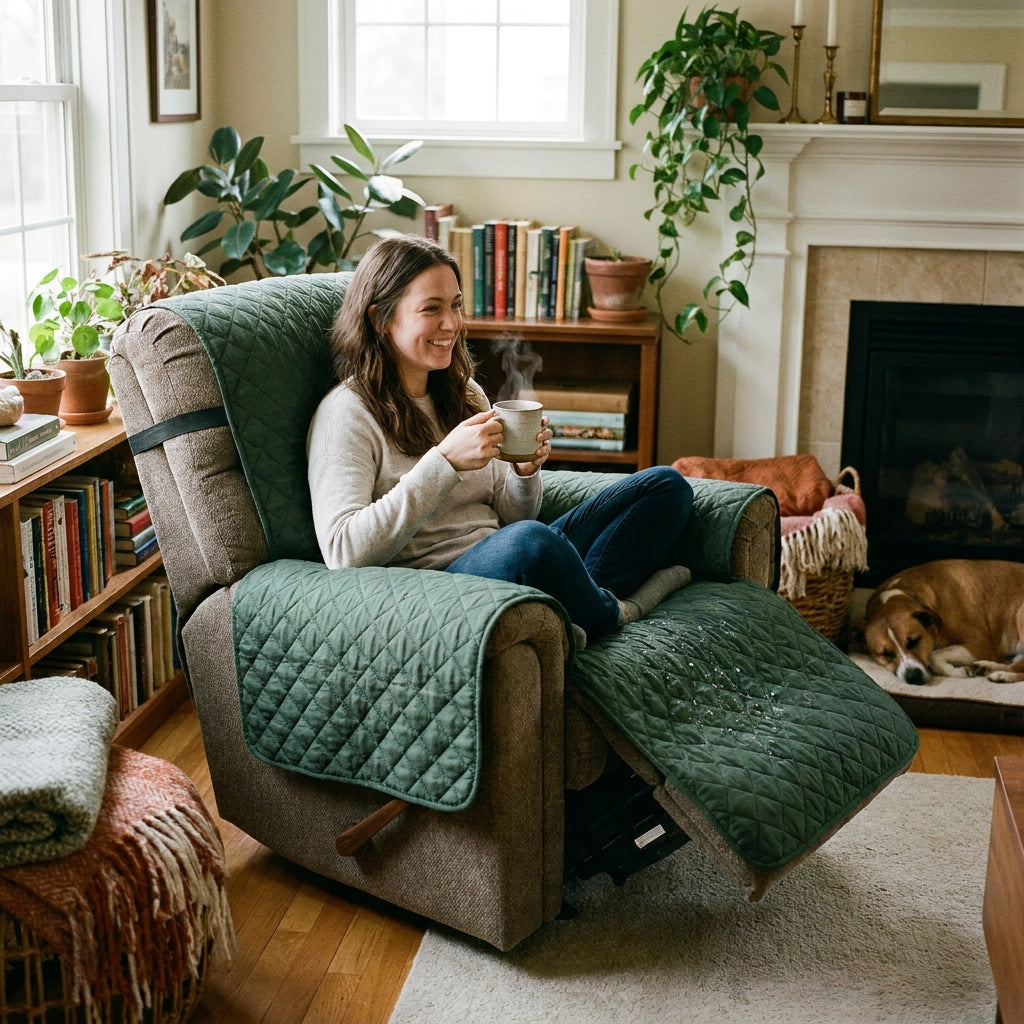Waterproof Quilted Recliner Slip Cover